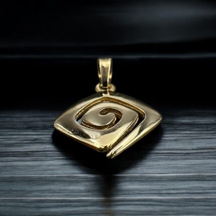 14K Gold Spiral of Life Pendant